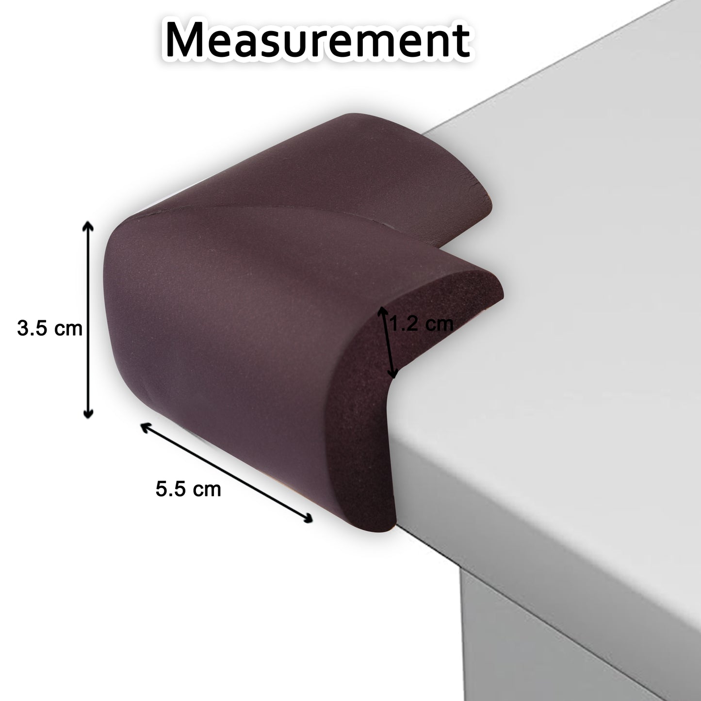 Kiddery Baby Proofing Corner Guard | Brown