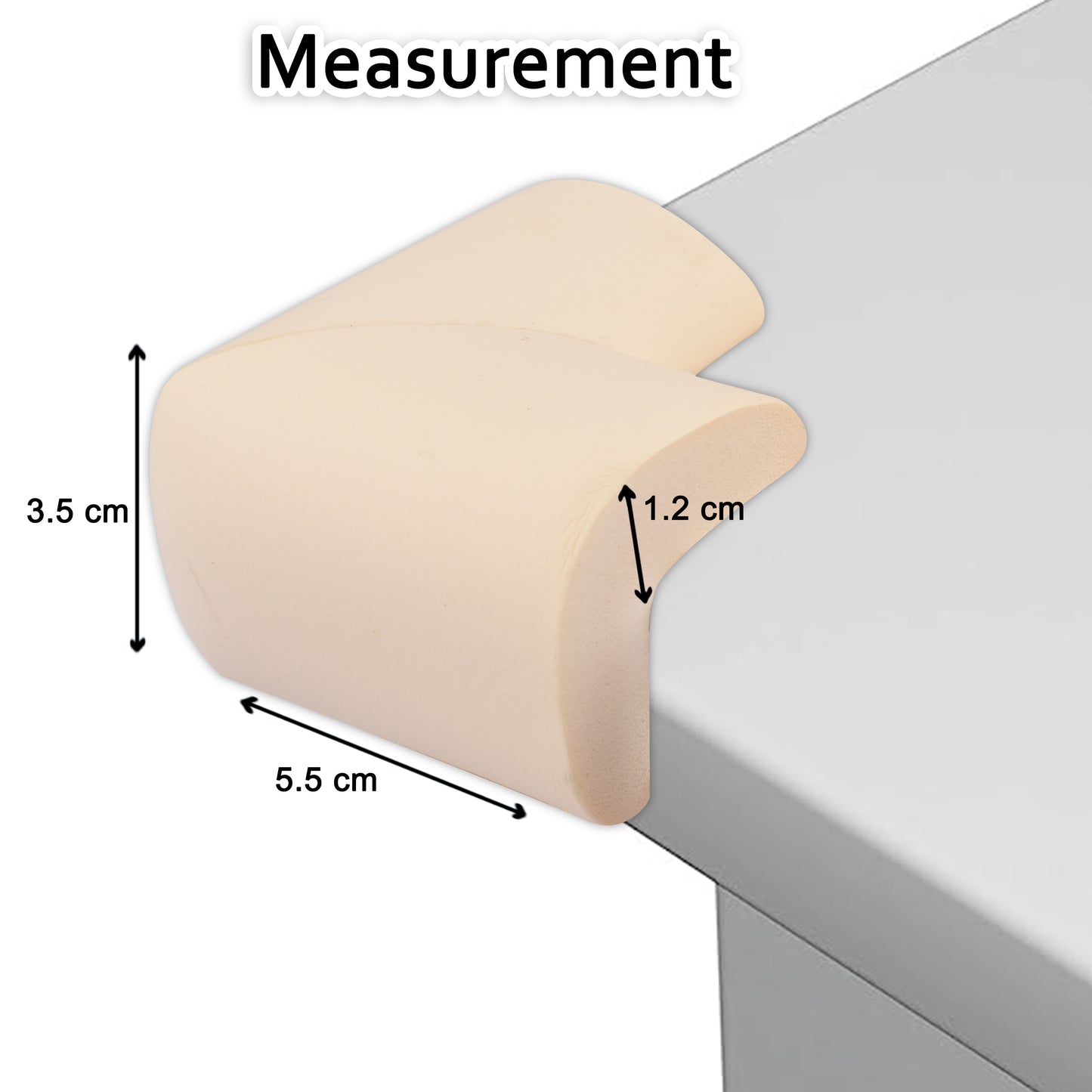 Kiddery Baby Proofing Corner Guard | White