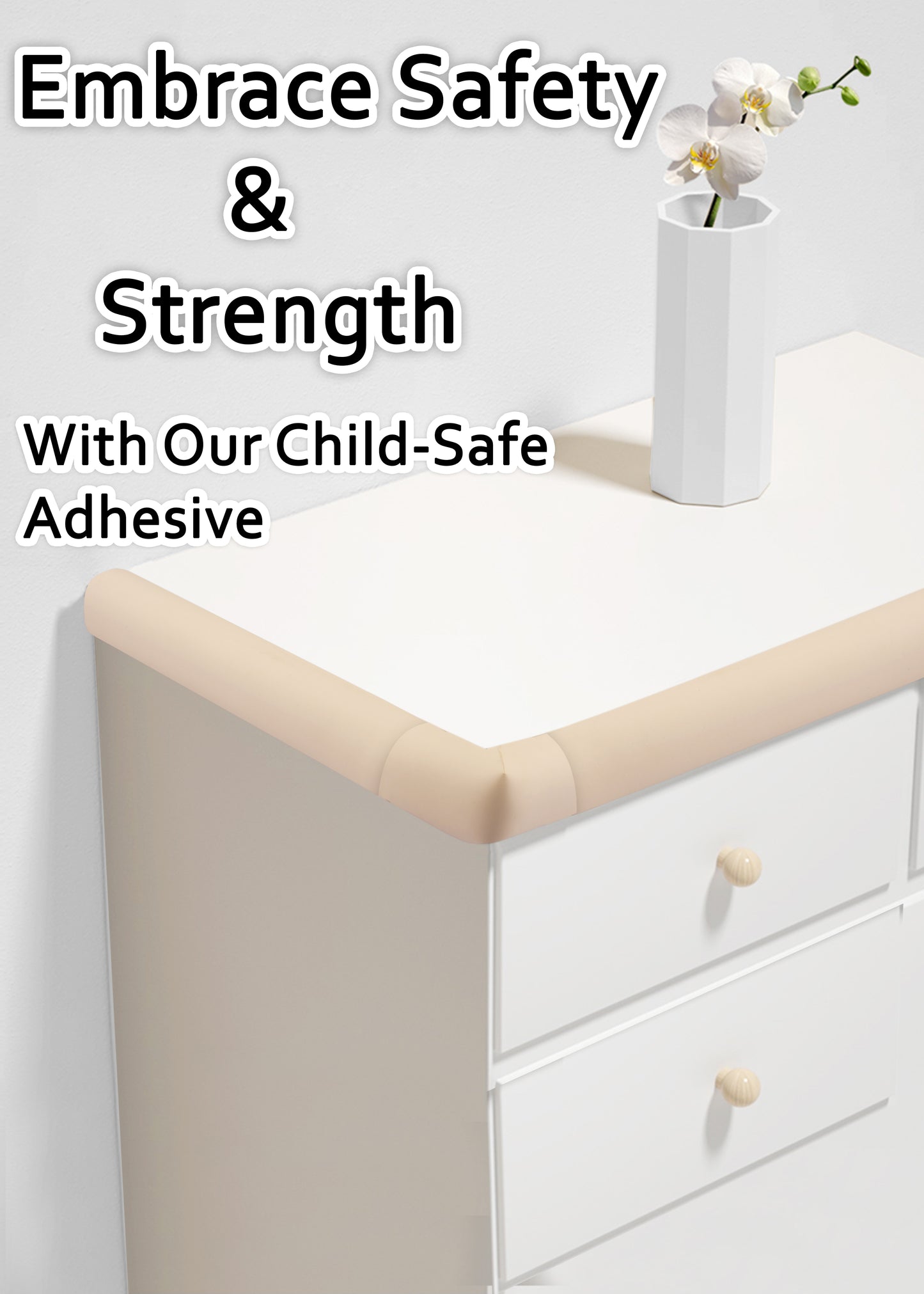 Kiddery Baby Proofing Kit | Edge Corner Guards | White