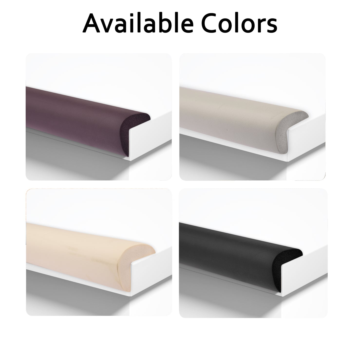 Kiddery Baby Proofing Kit | Edge Corner Guards | Black