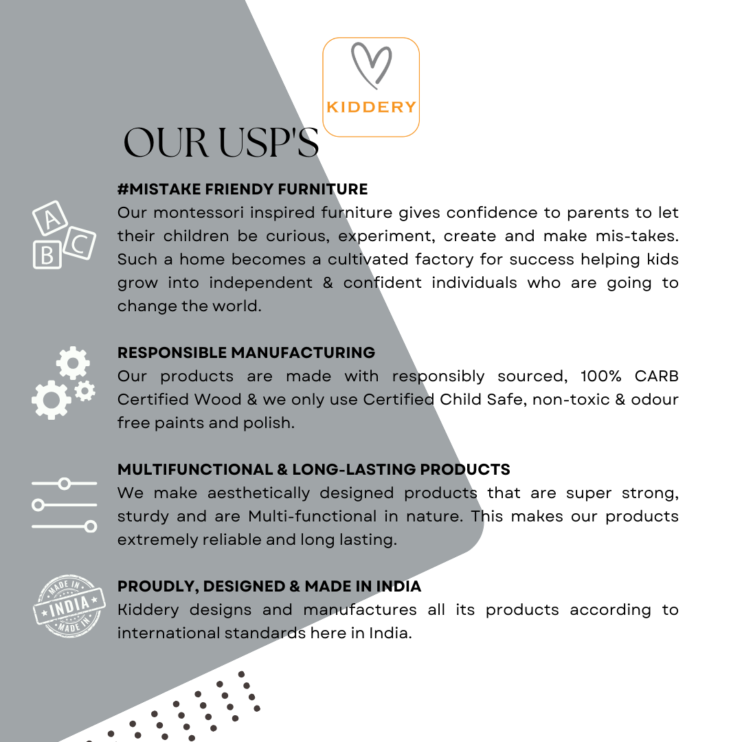 Kiddery Bed Rails for Baby Safety with Adjustable Height - Blue