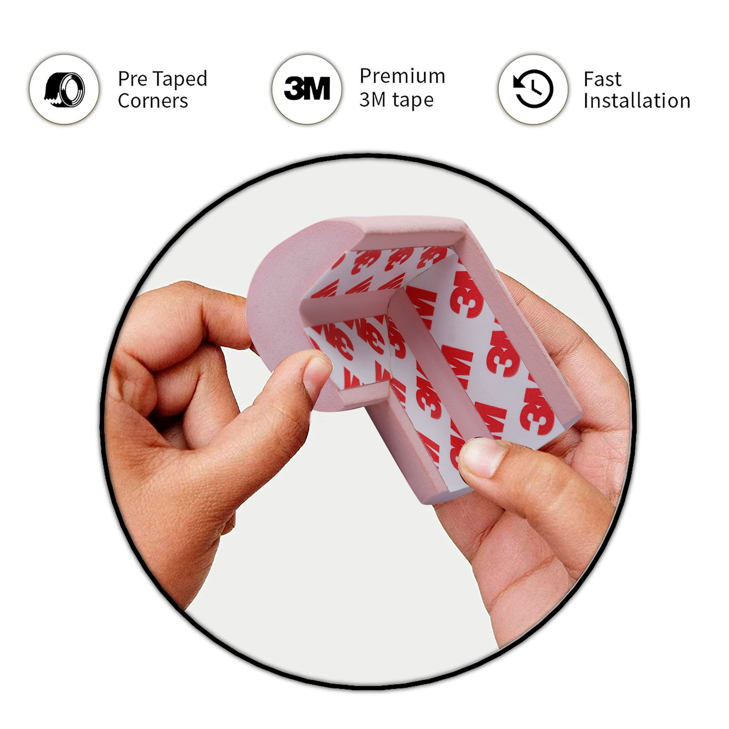 Kiddery Baby Proofing Corner Guard | Pink