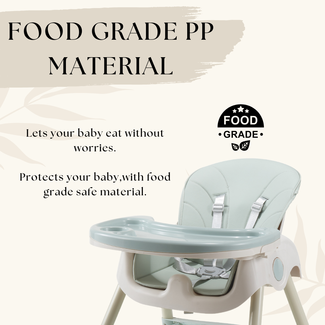 Kiddery Baby Dining Chair for Feeding | 4-in-1 Convertible | 6 Months to 3 Years | Green