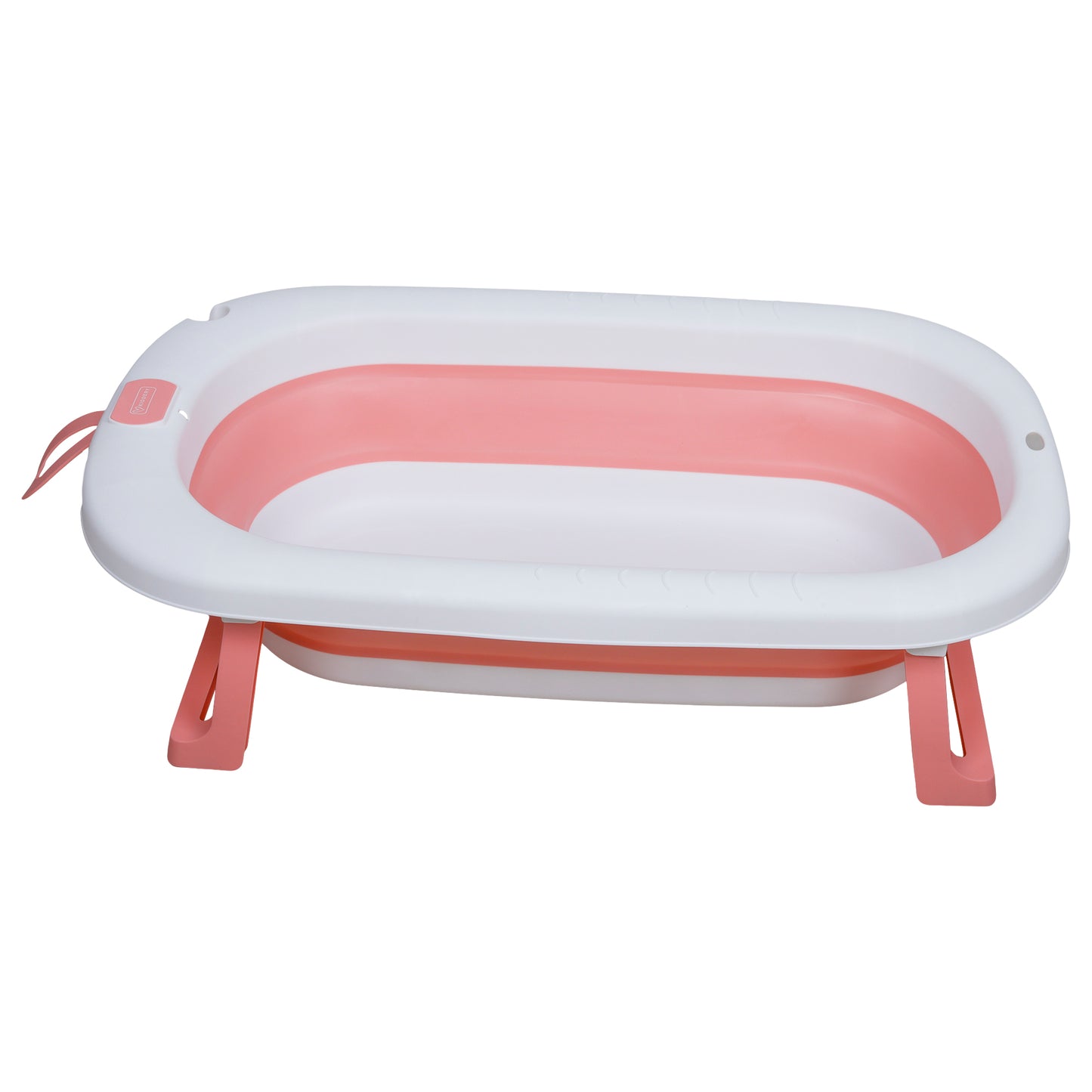 Kiddery Baby Bath Tub for 0-3 Years | Collapsible Bath Tub for Infant | Drain Hole | Pink