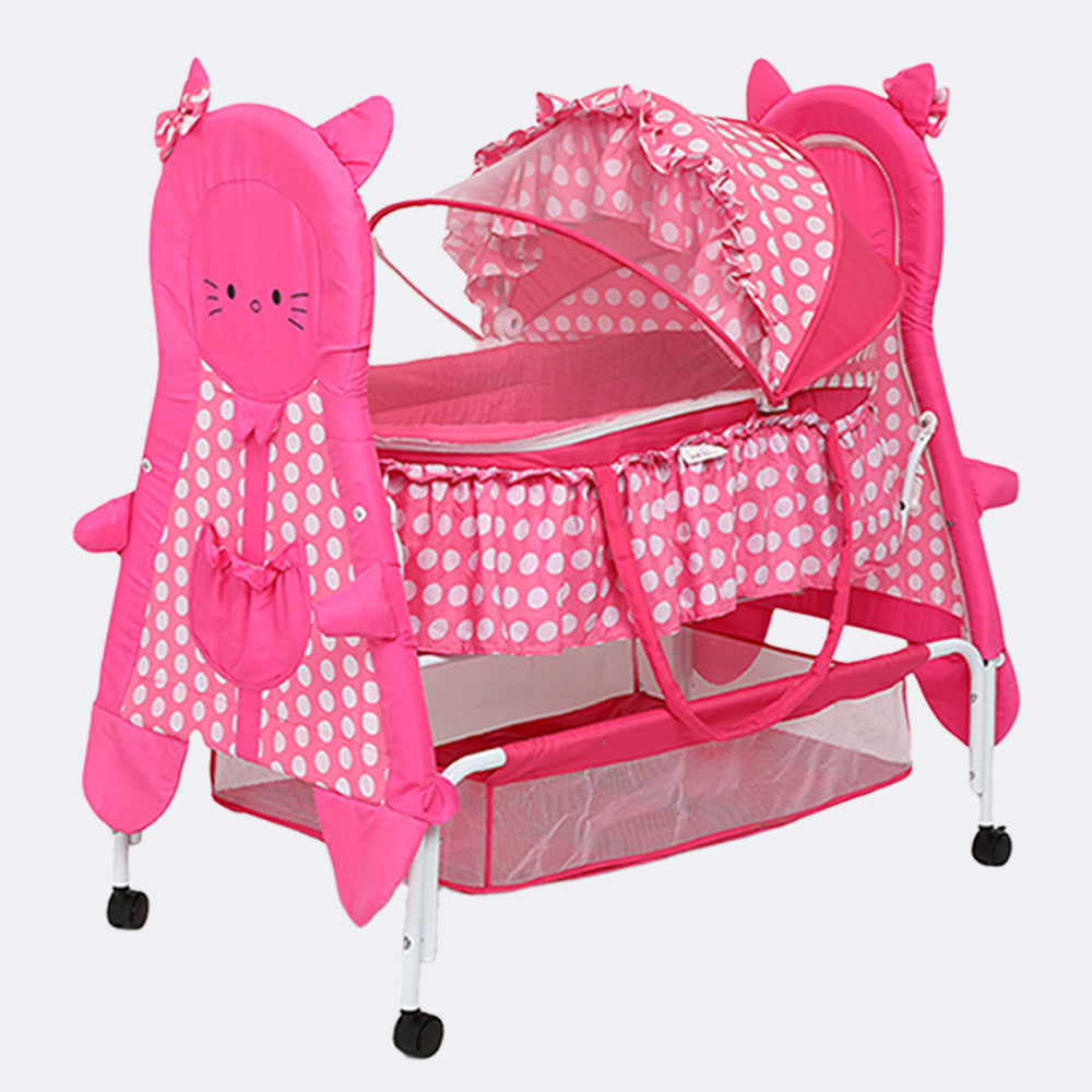 Kiddery Bella+Baloo Baby Bassinet Pink1