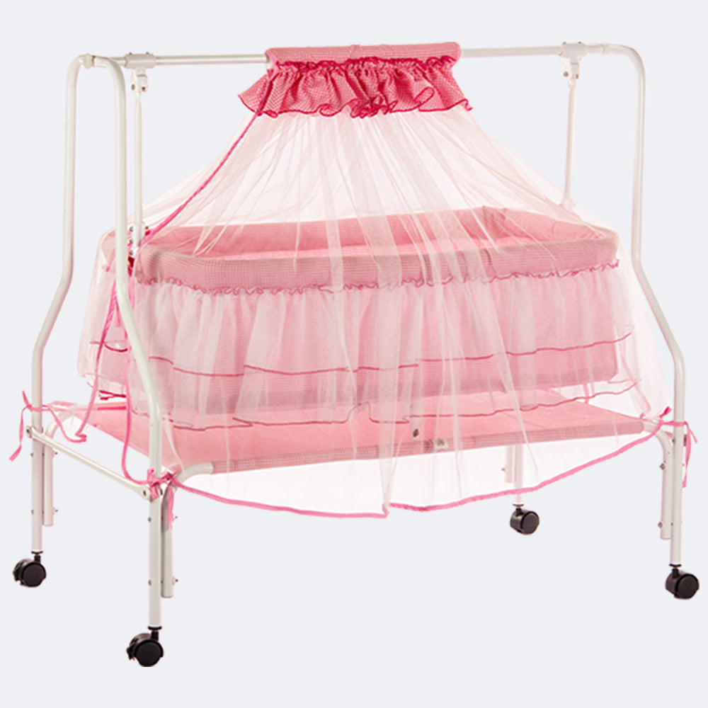Kiddery Maia Baby Cradle Pink