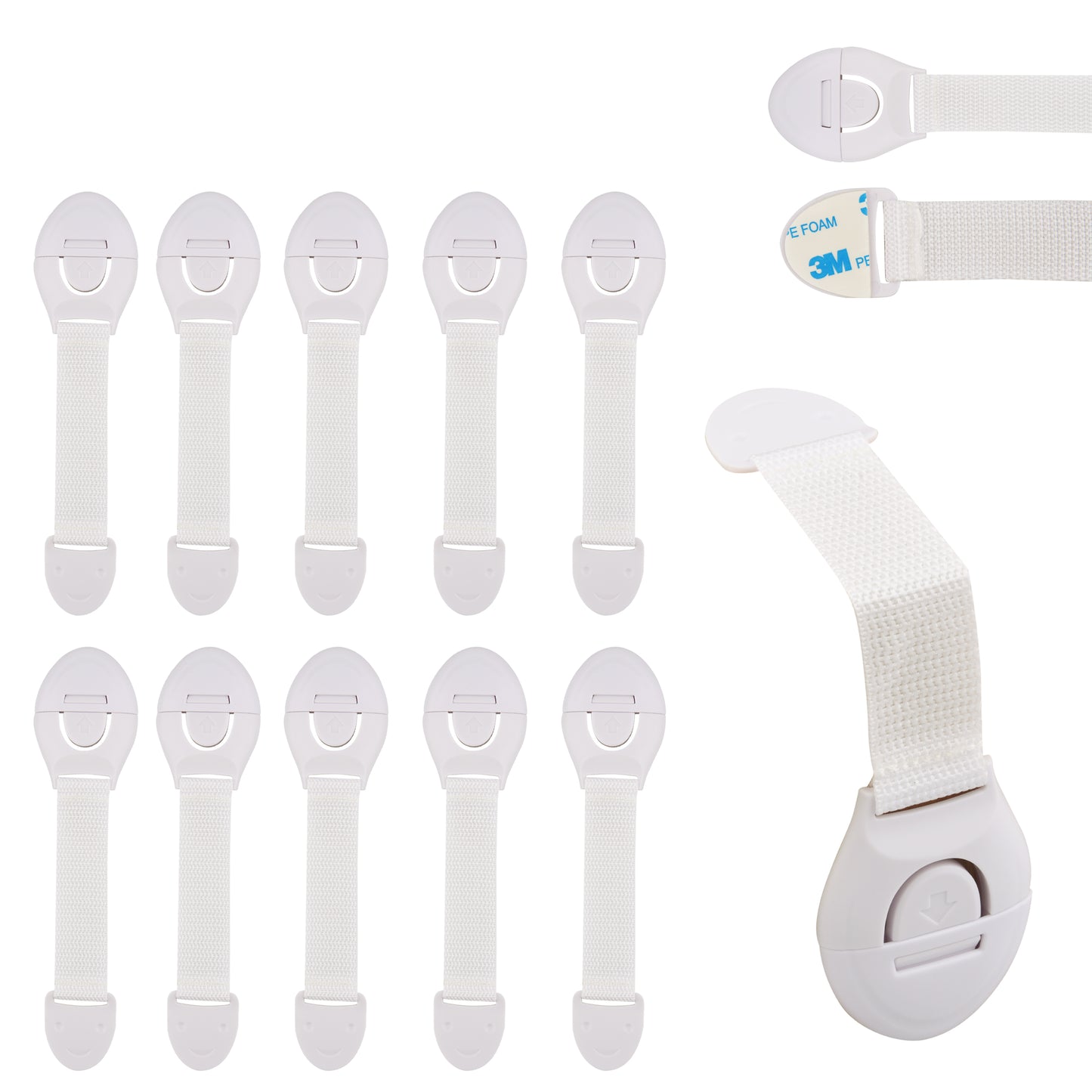 Kiddery Safety Lock | Baby Proofing Locks | Nylon Strap