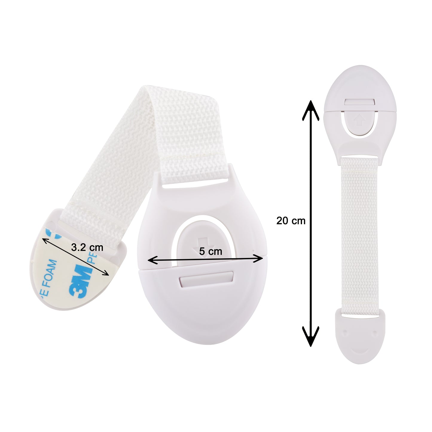 Kiddery Safety Lock | Baby Proofing Locks | Nylon Strap
