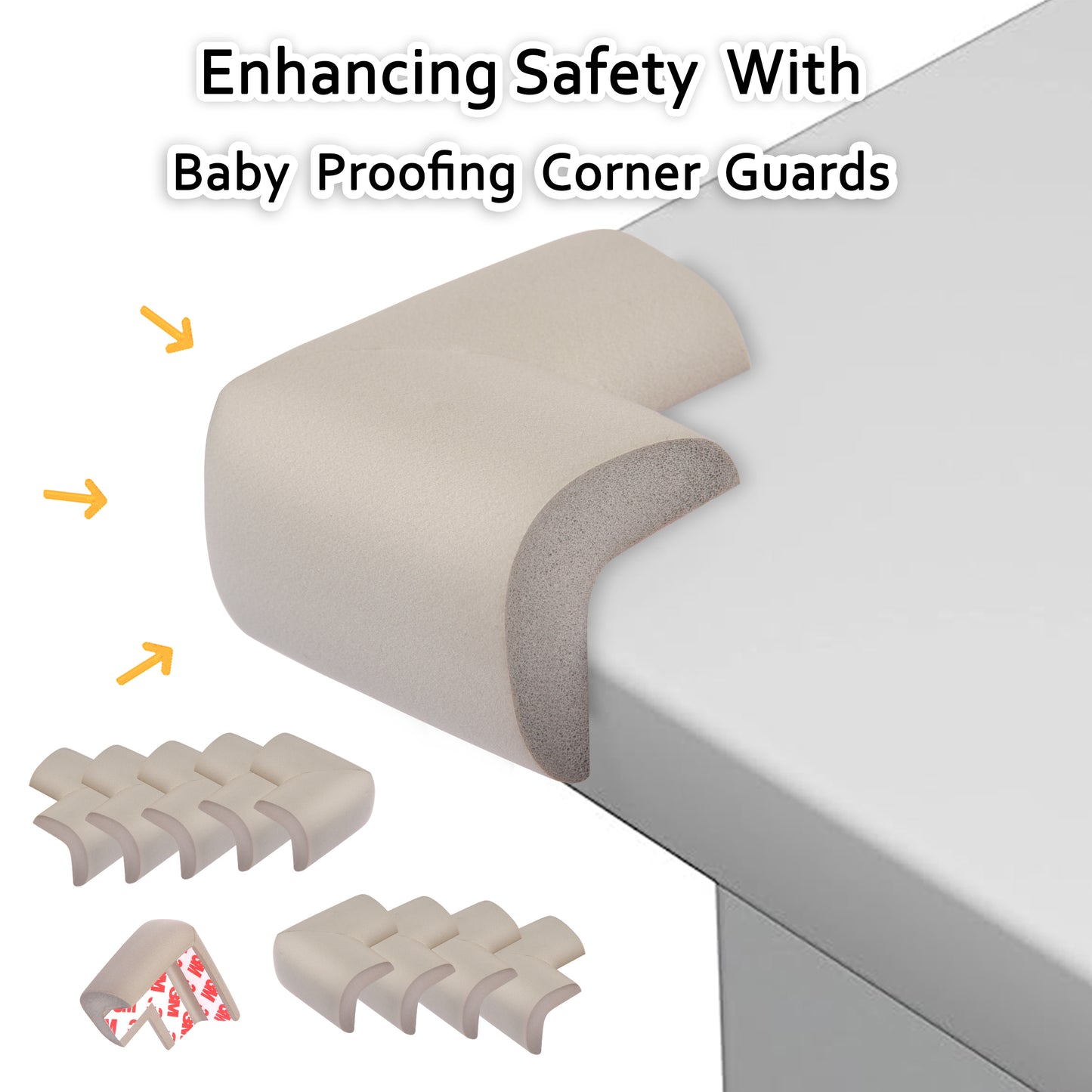 Kiddery Baby Proofing Corner Guard | Grey