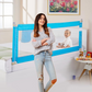 Kiddery Bed Rails for Baby Safety with Adjustable Height - Blue