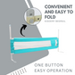 Kiddery Bed Rails for Baby Safety with Adjustable Height - Blue