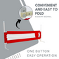 Kiddery Bed Rails for Baby Safety with Adjustable Height - Red