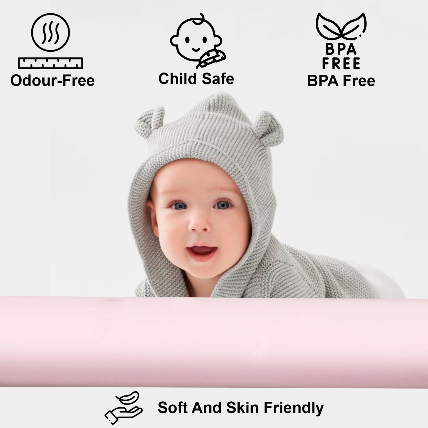 Kiddery Baby Proofing Kit | Edge Guards | Corner Guards| Pinch Guards | Pink