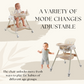 Kiddery Baby Dining Chair for Feeding | 4-in-1 Convertible | 6 Months to 3 Years | Khaki