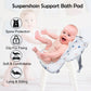 Kiddery Baby Bath Tub for 0-3 Years | Collapsible | Soft Cushion | Real Time Water Temprature Display | Drain Hole | Green