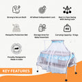Kiddery Ares | Baby Cradle | Blue