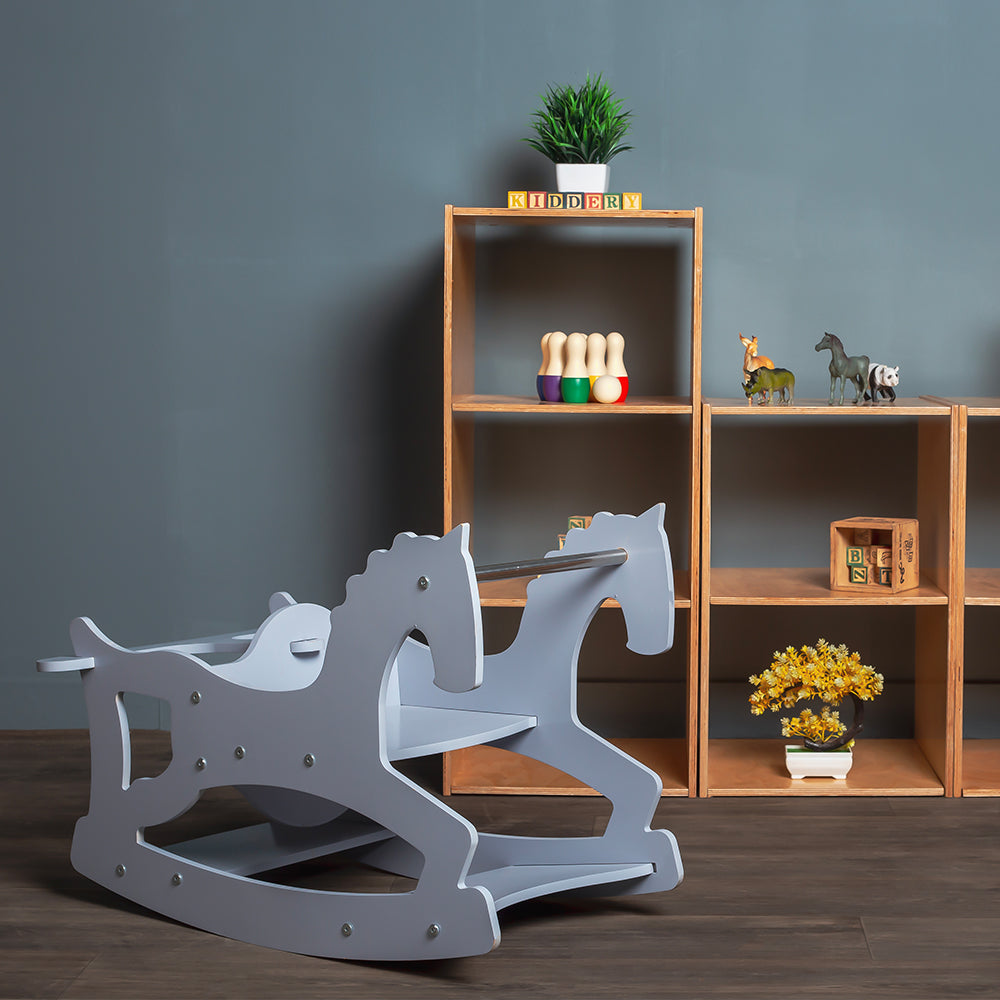 Kiddery Cavalla | 3 in 1 | Rocking Horse | High Chair | Montessori Table & Chair Set