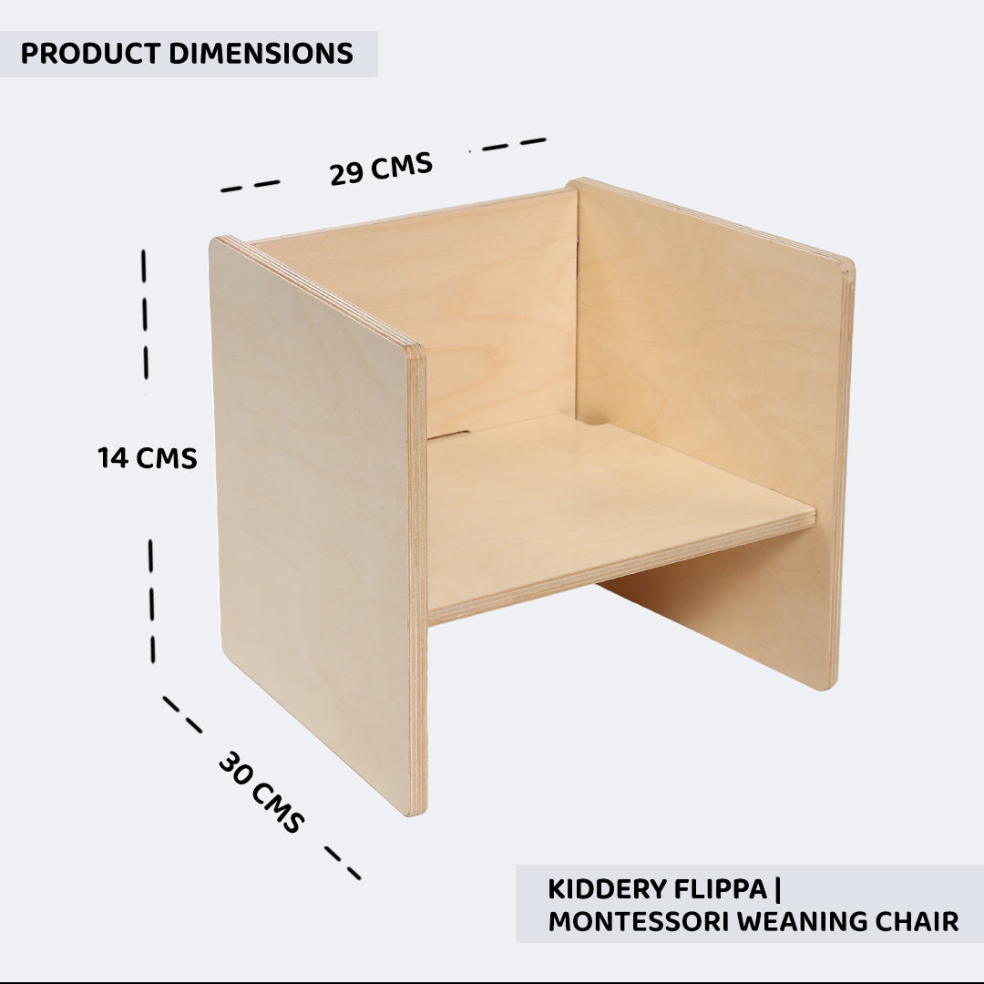 Kiddery Flippa | Montessori Weaning Chair