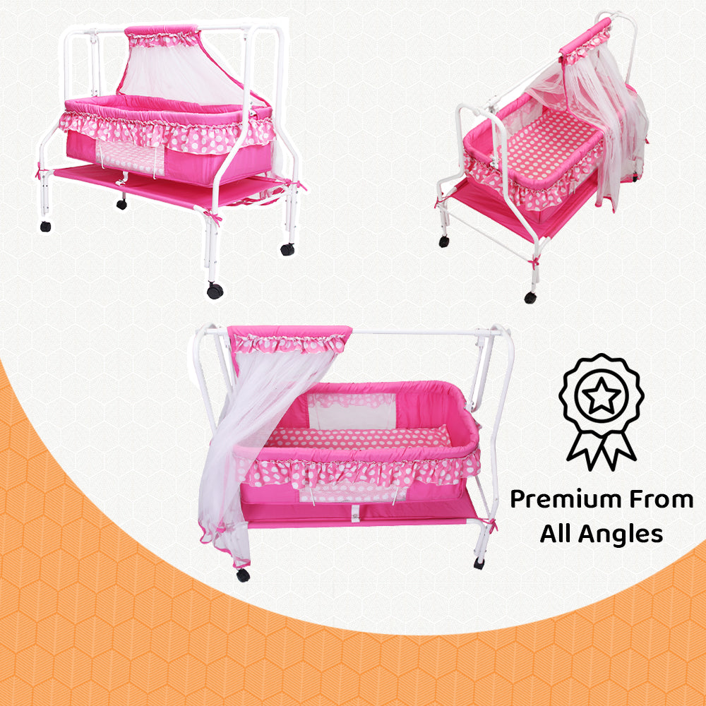 Kiddery Ares | Baby Cradle | Pink