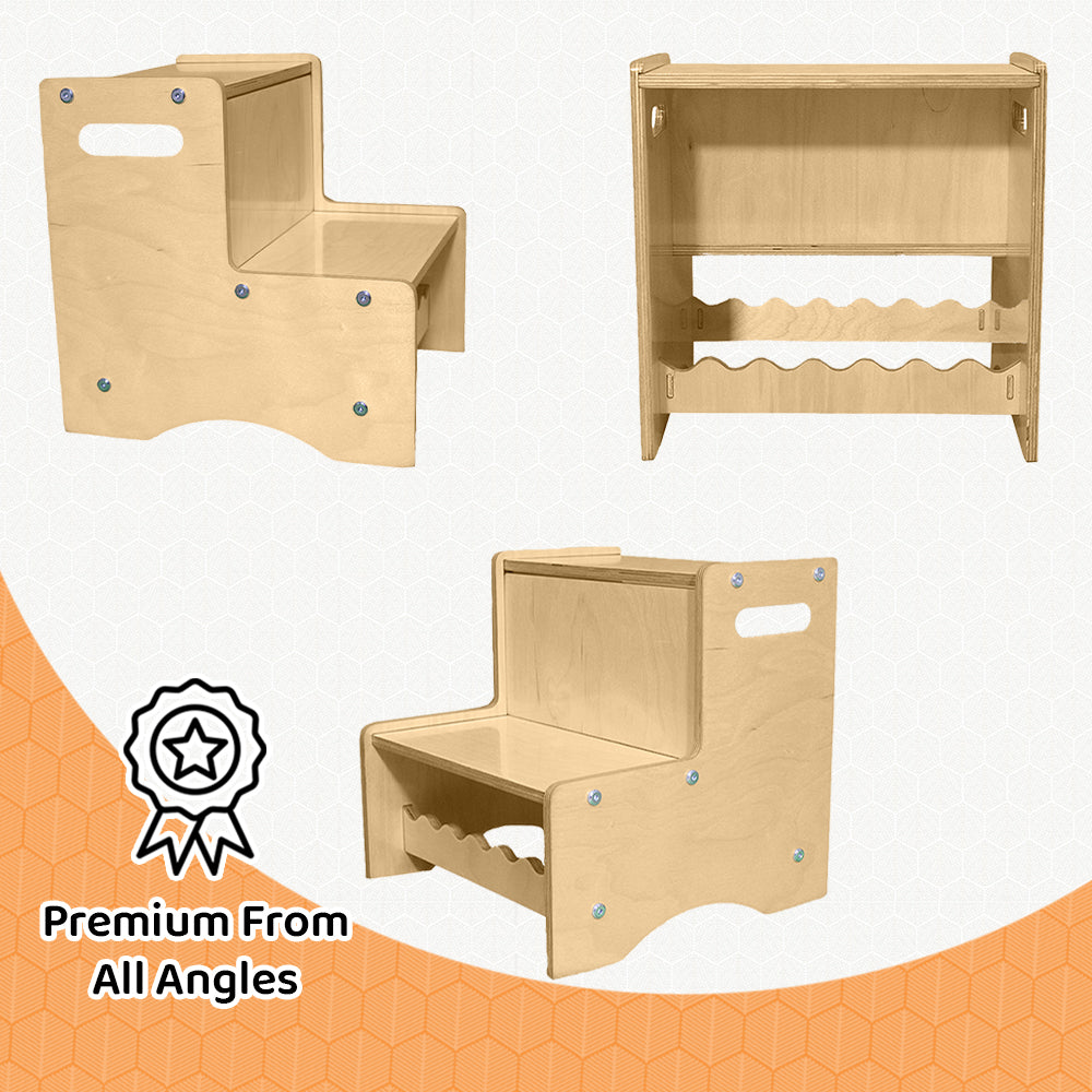 Kiddery Step Stool | Montessori Inspired Furniture for Kids