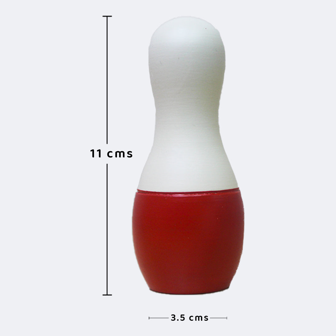 Kiddery Wooden Mini Bowling Pins Set