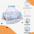 Kiddery Ares | Baby Cradle | Blue
