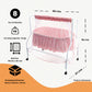 Kiddery Lyra | Baby Cradle | Pink Print