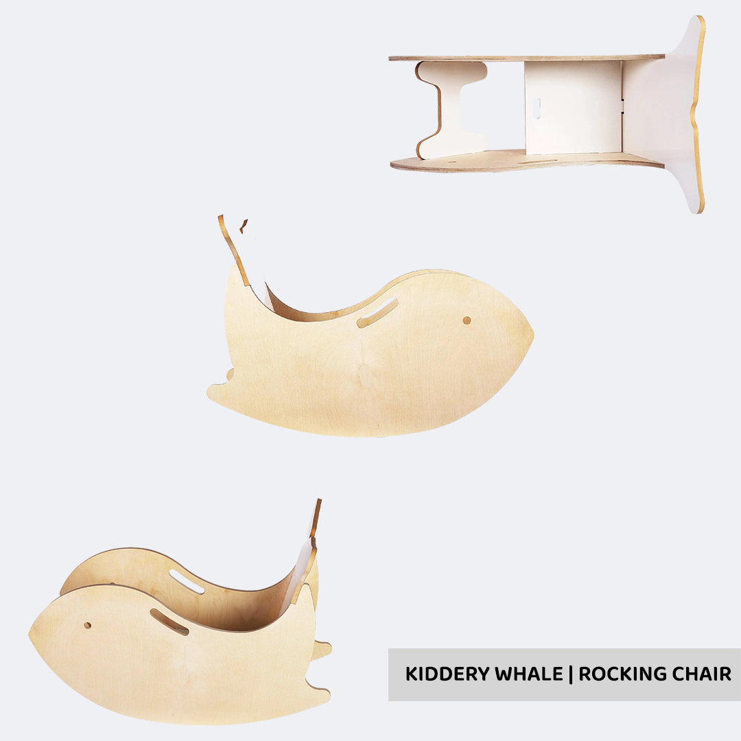 Kiddery Whale | Rocking Chair for Kids