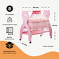 Kiddery Bella | Wooden Cradle | Pink