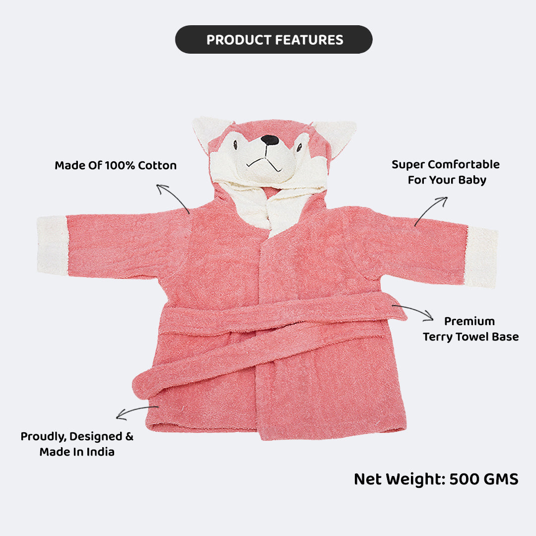 Kiddery Bathrobes | 0-12 Months | FOXY