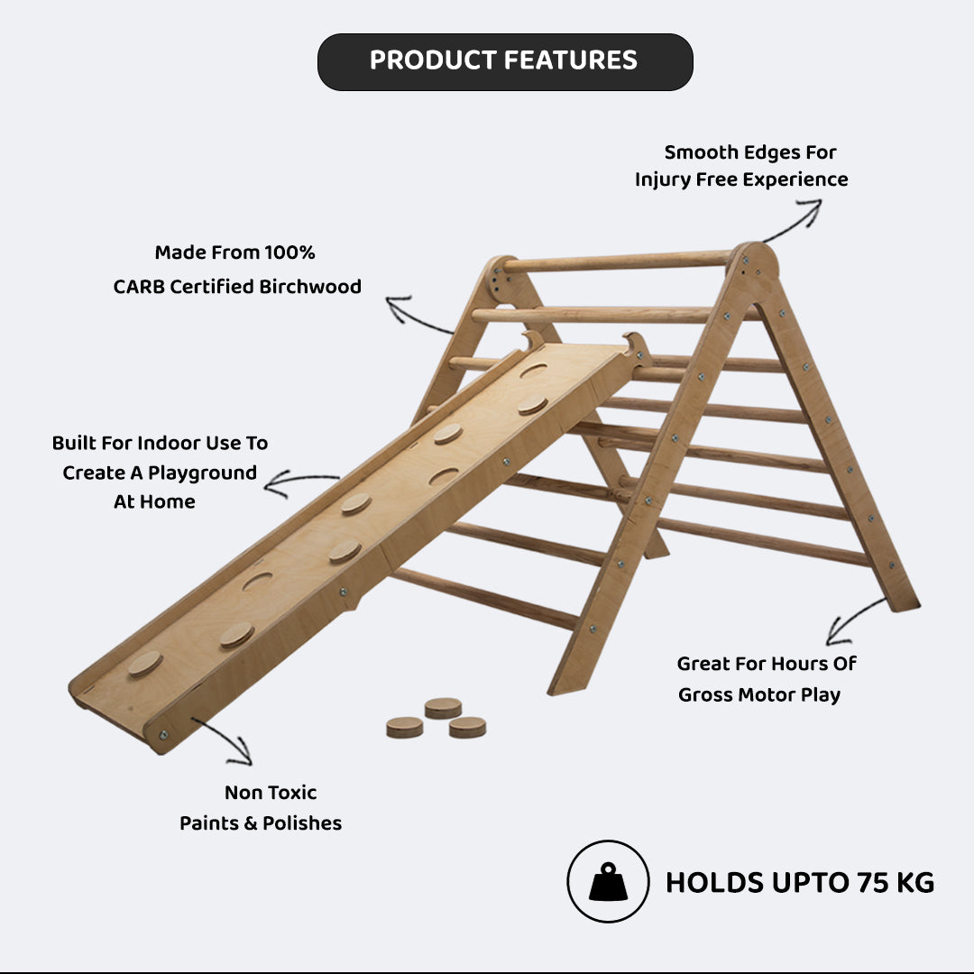 Kiddery Pikler Triangle | Montessori Inspired Furniture