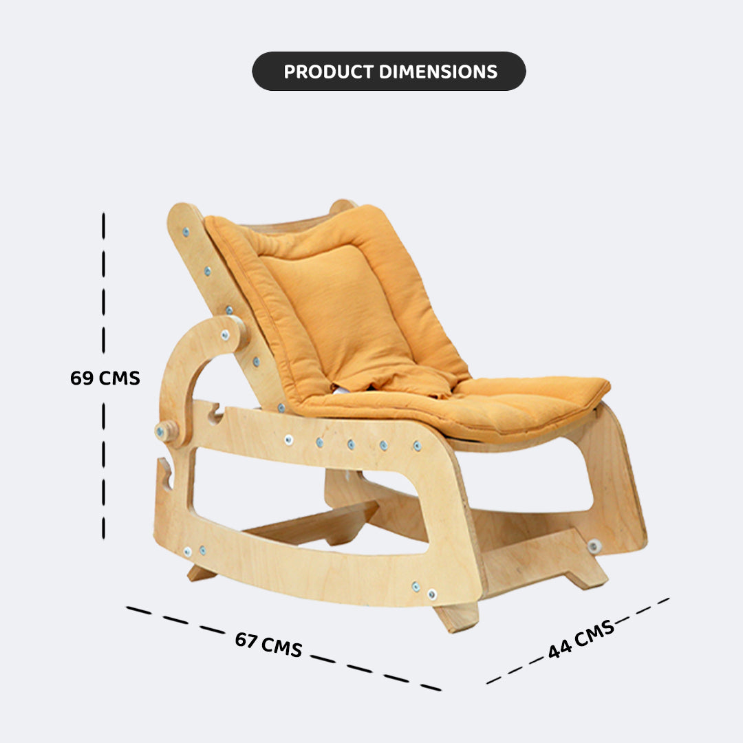 Kiddery Toddler Lounger | Wooden Montessori Furniture