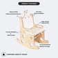Kiddery Baloo | Wooden Rocking Chair